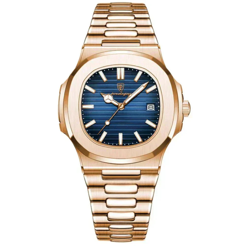 Relógio Atlântis Gold 40mm | Pulseira Ajustável e Caixa Exclusiva
