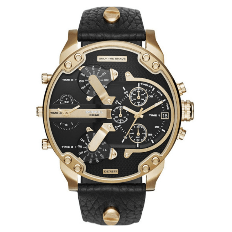 Steel Watch© | À Prova D'Água com Pulseira de Couro Premium
