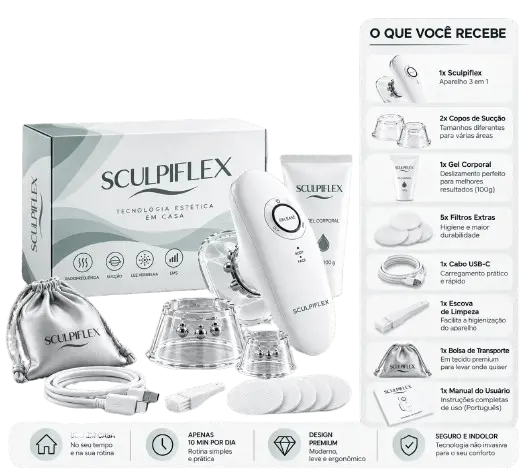 Sculpiflex™ | Aparelho de Estética Corporal 3 em 1
